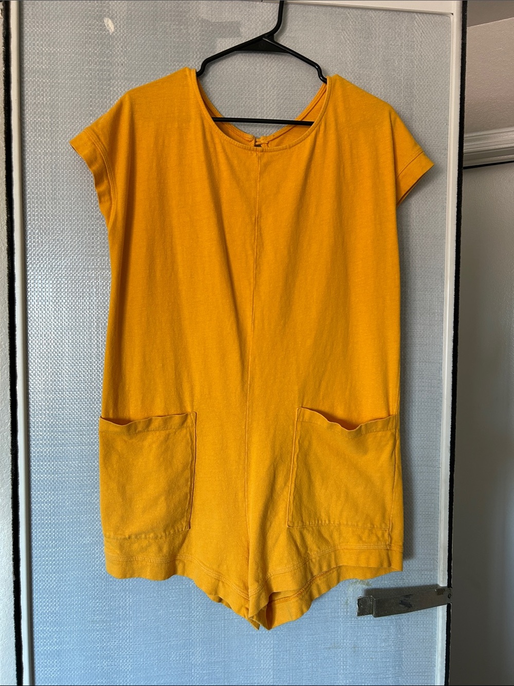 Back Beat Co. Women's Athletic Romper in Mustard